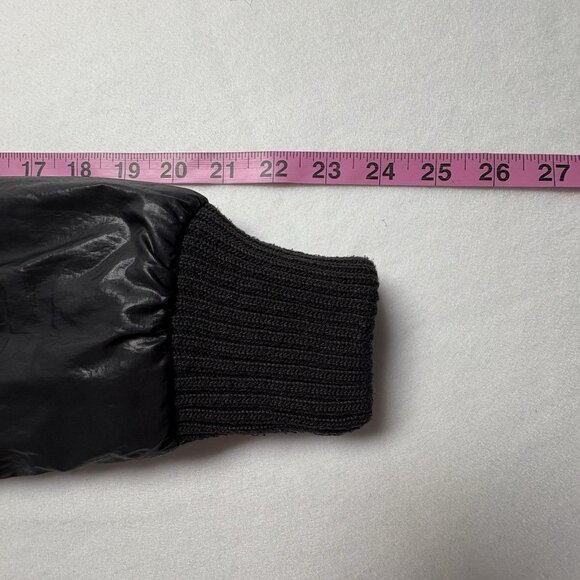 IZZUE Women Coat Sz XS Black Faux Fur Line Full Zip Face Pockets Bomber 9-11 - Picture 13 of 14